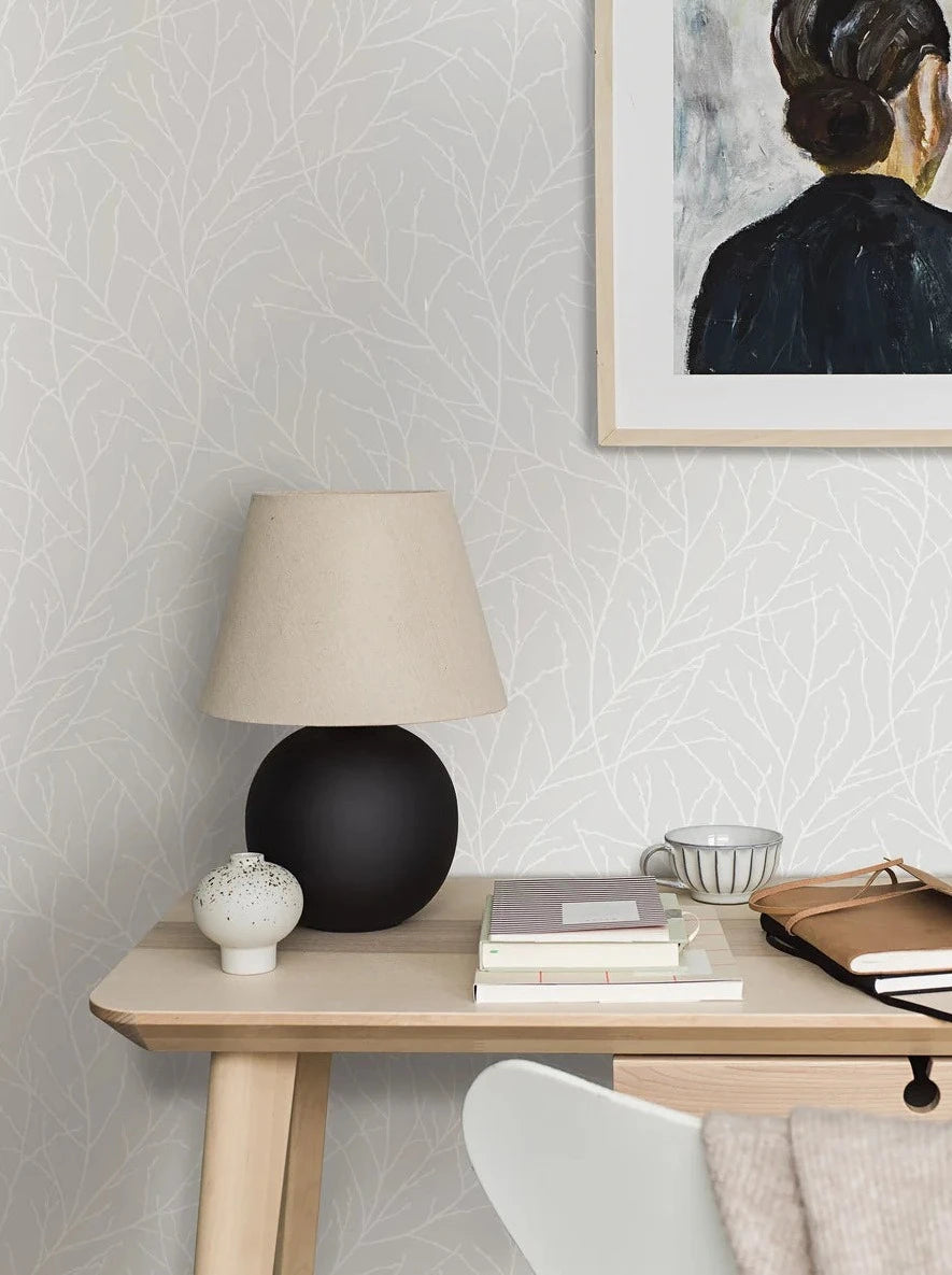  Pure and modern, our Ivar wallpaper in light and neutral grey tones brings the beauty of nature into your home. 