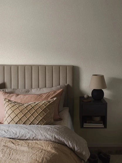 Embrace the warm and inviting elegance of our Elias wallpaper in soft beige tones.