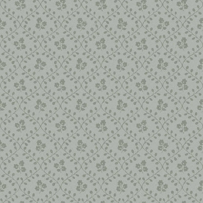 Colored on a tone-on-tone palette of grey green, our Idun wallpaper is contemporary and playful.