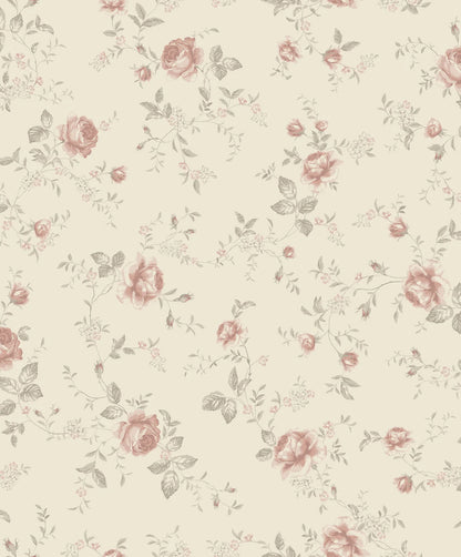 Add a touch of elegance to your child’s space with our Rose Garden wallpaper in beautiful vintage tones 