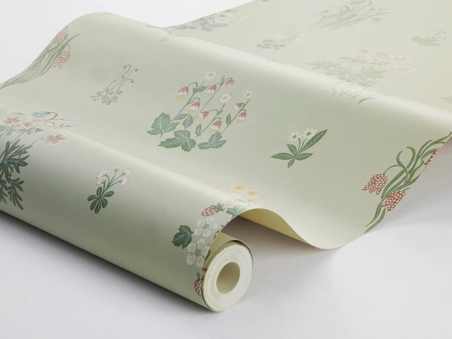 This elegant wallpaper, designed by Noomi Spange, serves as a beautiful backdrop for bedrooms, dining rooms, kitchens.