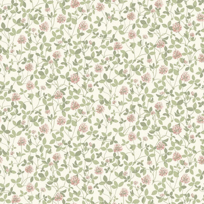  Inspired by a 1970’s wallpaper in Boråstapeter’s archive, Klöver wallpaper captures the vibrant beauty of red clover in pink-toned blossoms and lively green foliage. 