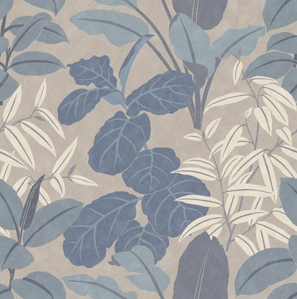 Grand Leaves is a large-patterned, graphic wallpaper that transforms your room into a jungle.