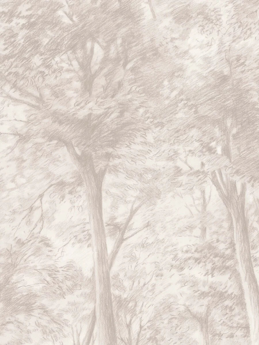 On the Sketch of Trees wallpaper, you see a tranquil forest depicted at the very moment the wind swept through the treetops.