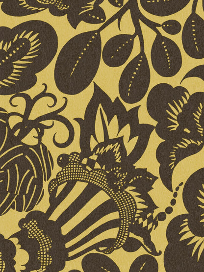 Designed in around 1914, this Semiramis wallpaper is the work of celebrated designer Dagobert Peche.