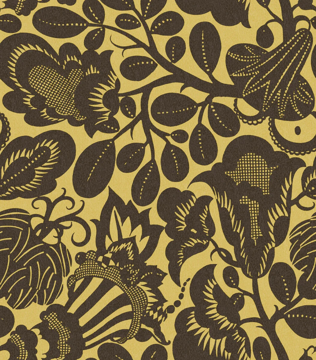 Designed in around 1914, this Semiramis wallpaper is the work of celebrated designer Dagobert Peche.