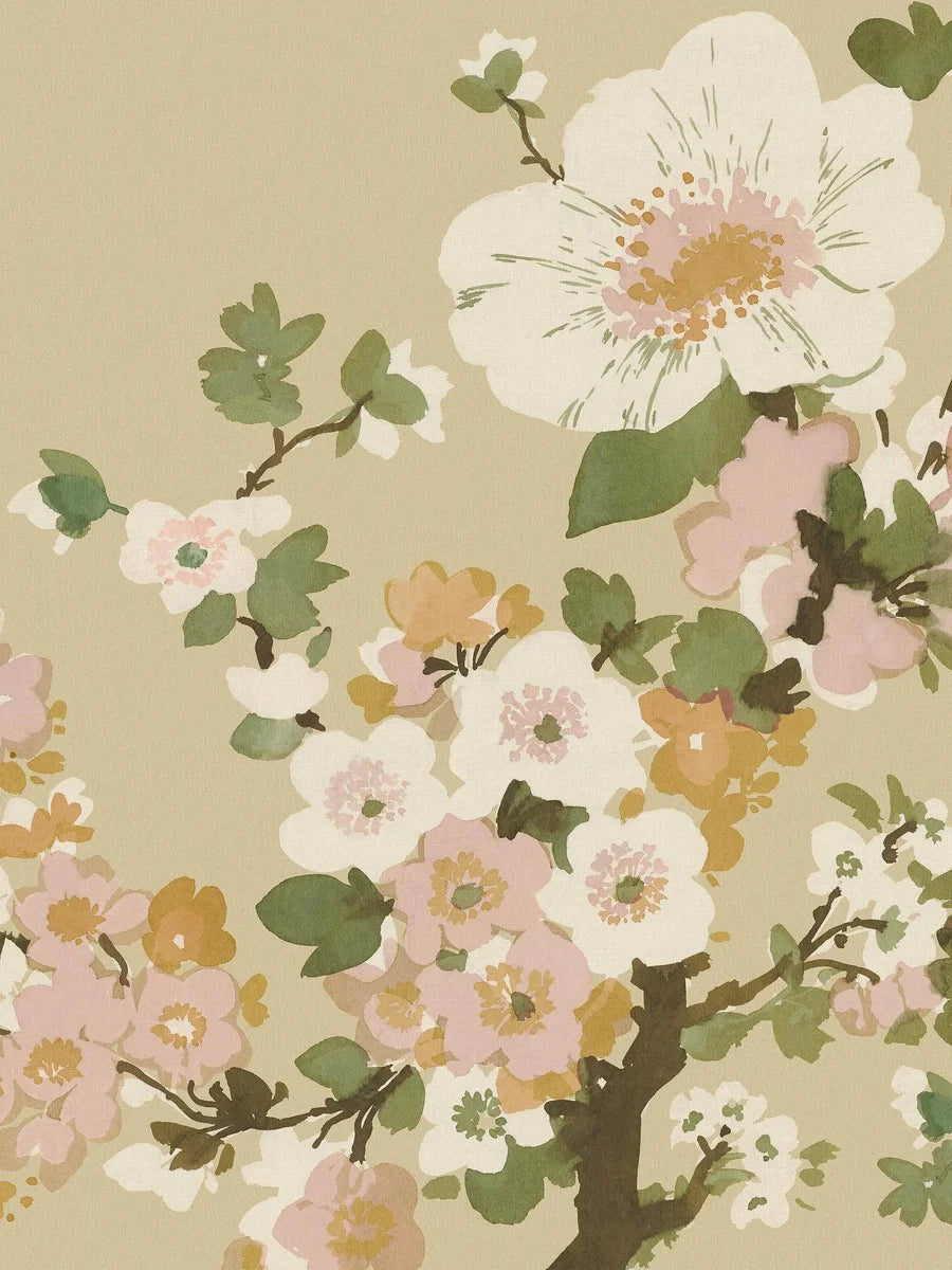 On the Apple Blossom wallpaper, apple trees bloom all year round.