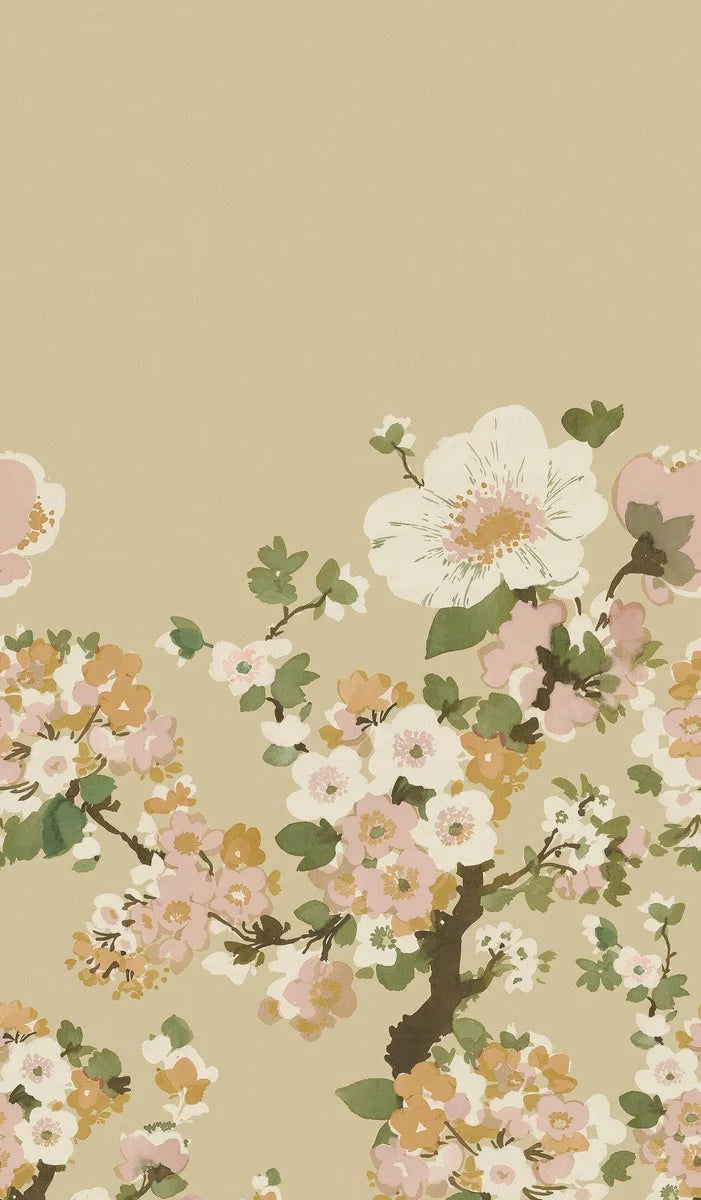 On the Apple Blossom wallpaper, apple trees bloom all year round.