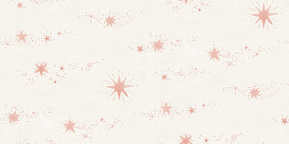 The beautiful hand-painted stars dance over the wallpaper like stars in the sky. Created together with Johanna Bradford as a dreamy ceiling wallpaper, but it also works beautifully on the wall.