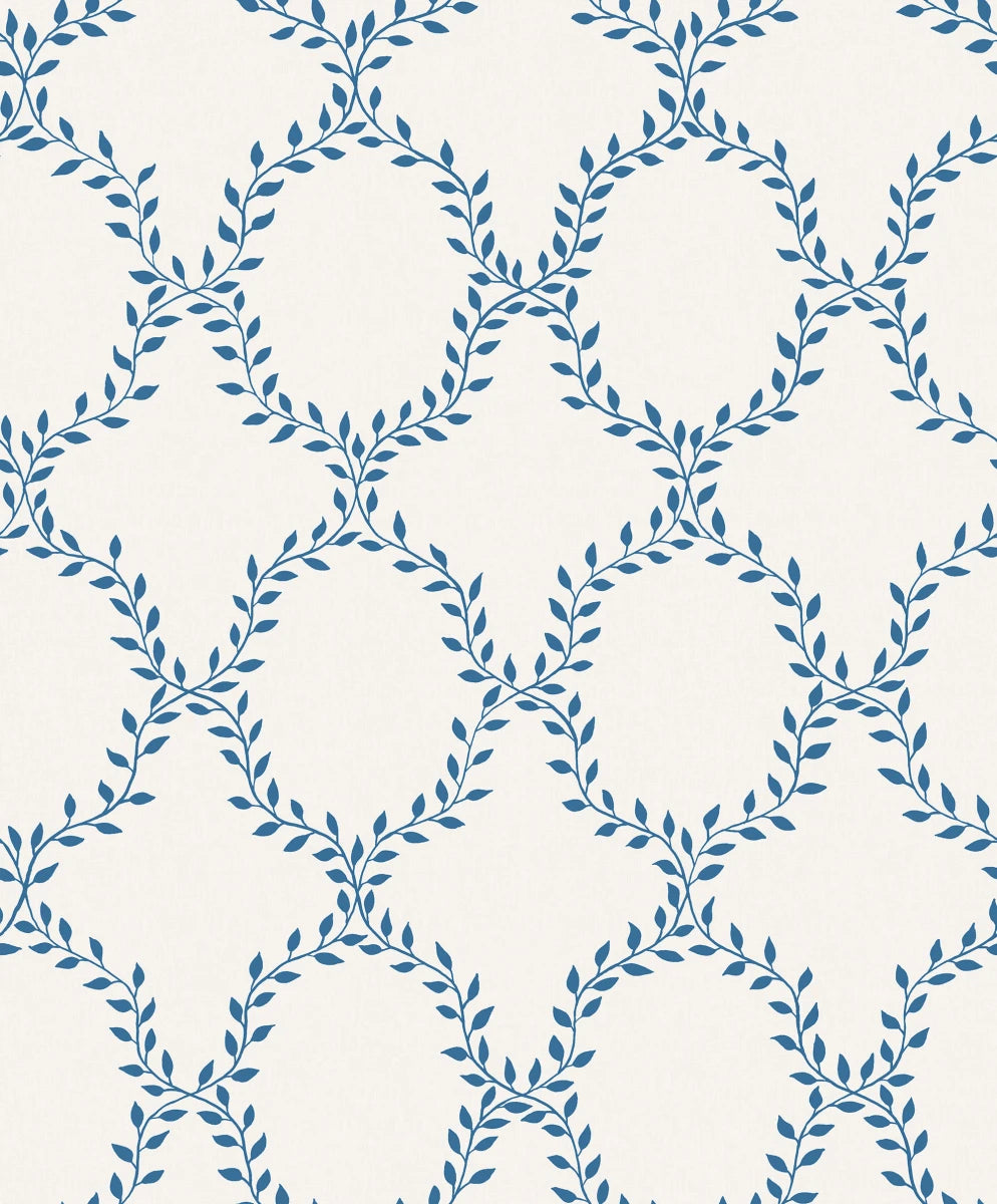 Our beloved wallpaper design Wilma brings to mind wreaths but in colors with an international feel.