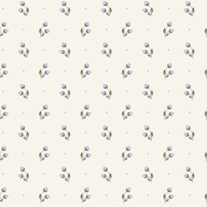 In the wallpaper Siv, we took a closer look at the berries on the hawthorn trees. The small clusters create a friendly, decorative impression, beautifully matching more patterned designs. In the color scheme