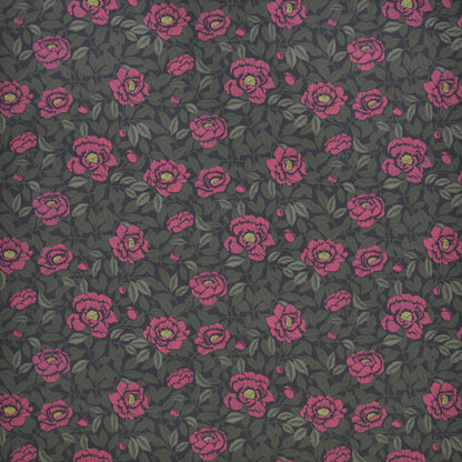 The peony is in bloom for a very short time, but with the most wonderful flowers. Classic, timeless in this wallpaper design.